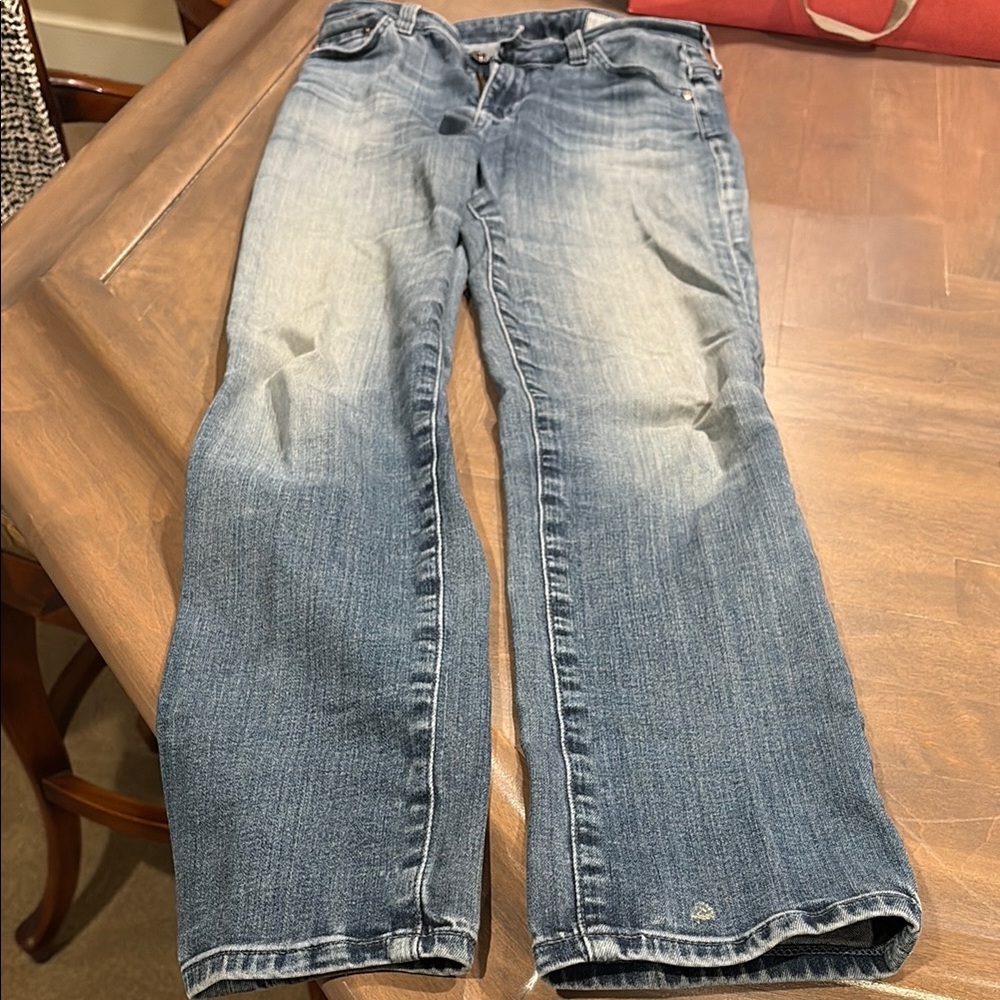 Ag Adriano Goldschmied Blue Straight Leg Jeans
